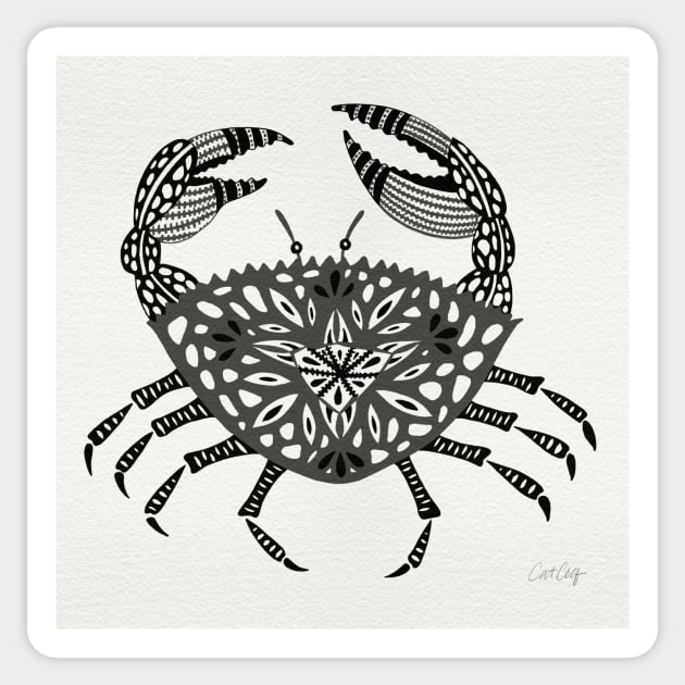 Grey Crab Sticker by CatCoq